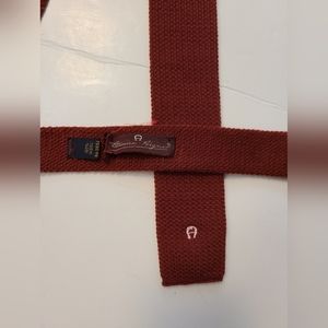 Aigner wool woven necktie